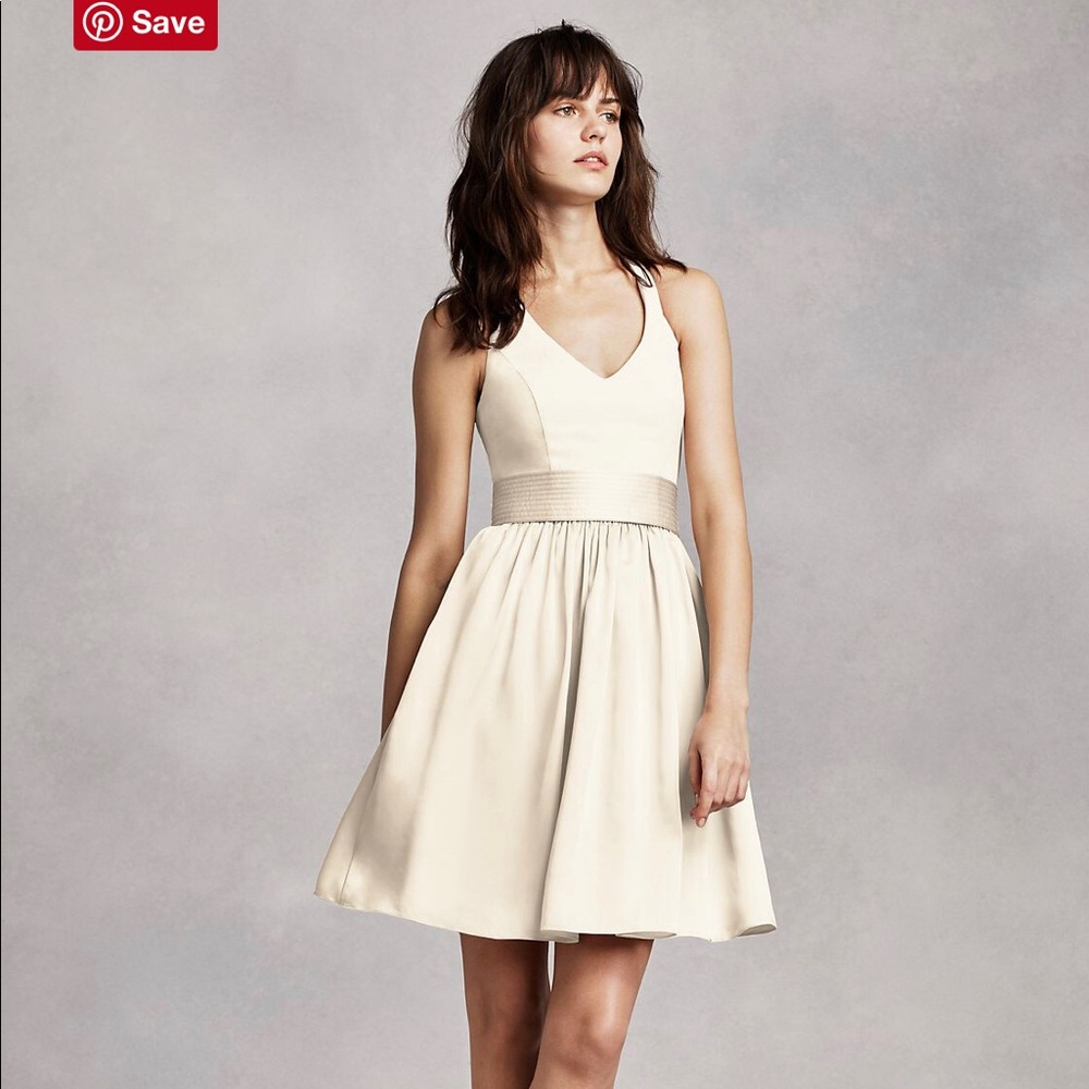 White by Vera Wang Halter Dress